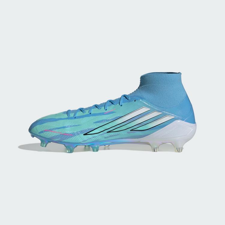 adidas adidas F50 Sparkfusion Elite Mid-Cut Fu&szlig;ballschuhe Damen - Semi Blue Burst / Cloud White / Lucid Pink - 4 | SportScheck
