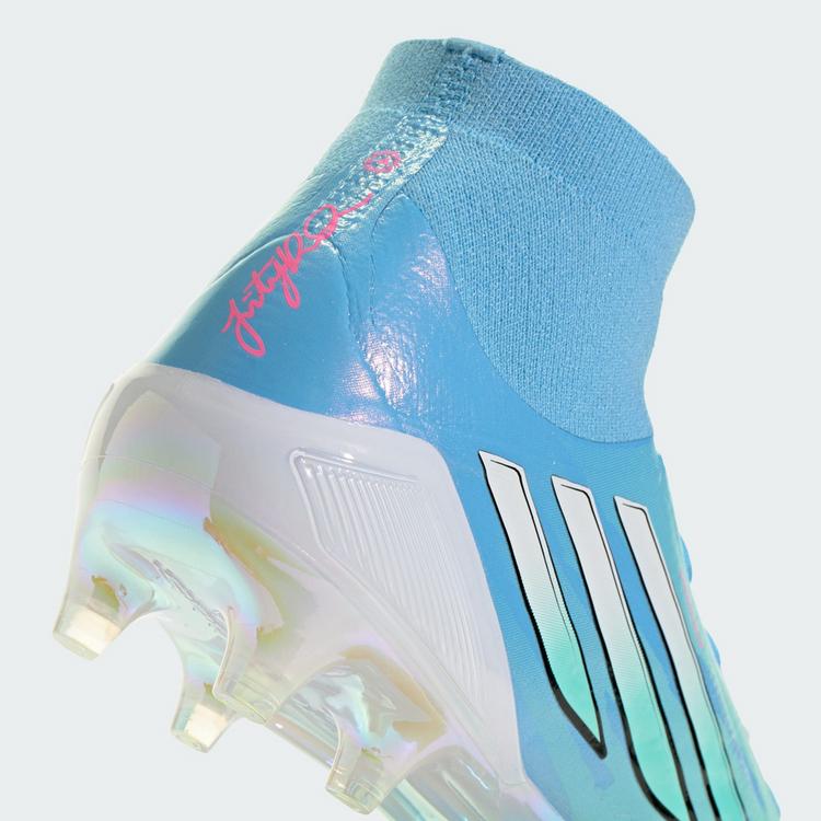adidas adidas F50 Sparkfusion Elite Mid-Cut Fu&szlig;ballschuhe Damen - Semi Blue Burst / Cloud White / Lucid Pink - 5 | SportScheck