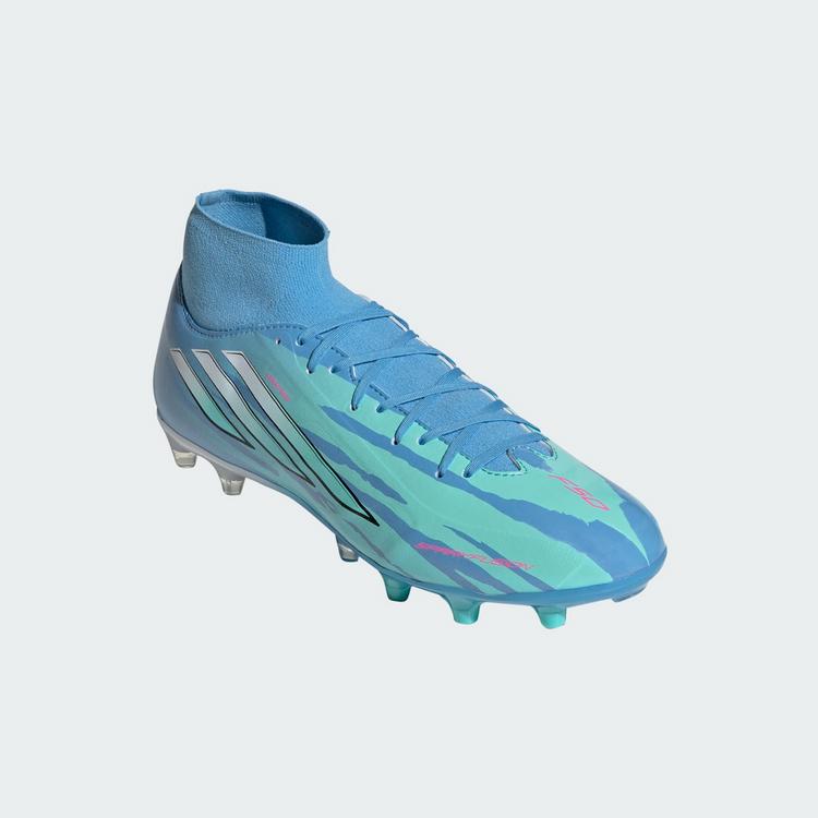 adidas adidas F50 Sparkfusion League Mid-Cut Fu&szlig;ballschuhe Damen - Semi Blue Burst / Cloud White / Lucid Pink - 2 | SportScheck