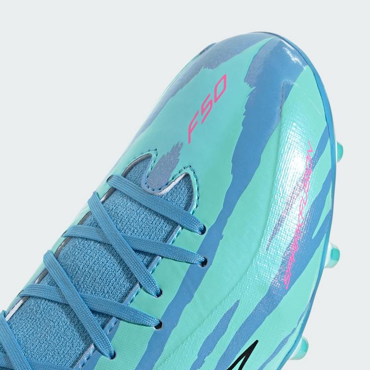 adidas adidas F50 Sparkfusion League Mid-Cut Fu&szlig;ballschuhe Damen - Semi Blue Burst / Cloud White / Lucid Pink - 6 | SportScheck