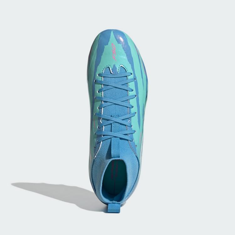 adidas adidas F50 Sparkfusion League Kids Mid-Cut Fu&szlig;ballschuhe Kinder - Semi Blue Burst / Cloud White / Lucid Pink - 0 | SportScheck
