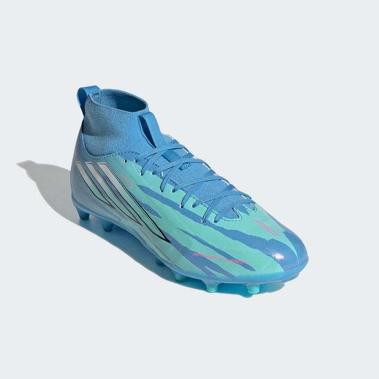 adidas adidas F50 Sparkfusion League Kids Mid-Cut Fu&szlig;ballschuhe Kinder - Semi Blue Burst / Cloud White / Lucid Pink - 2 | SportScheck