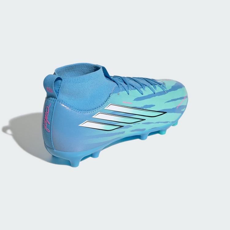 adidas adidas F50 Sparkfusion League Kids Mid-Cut Fu&szlig;ballschuhe Kinder - Semi Blue Burst / Cloud White / Lucid Pink - 3 | SportScheck