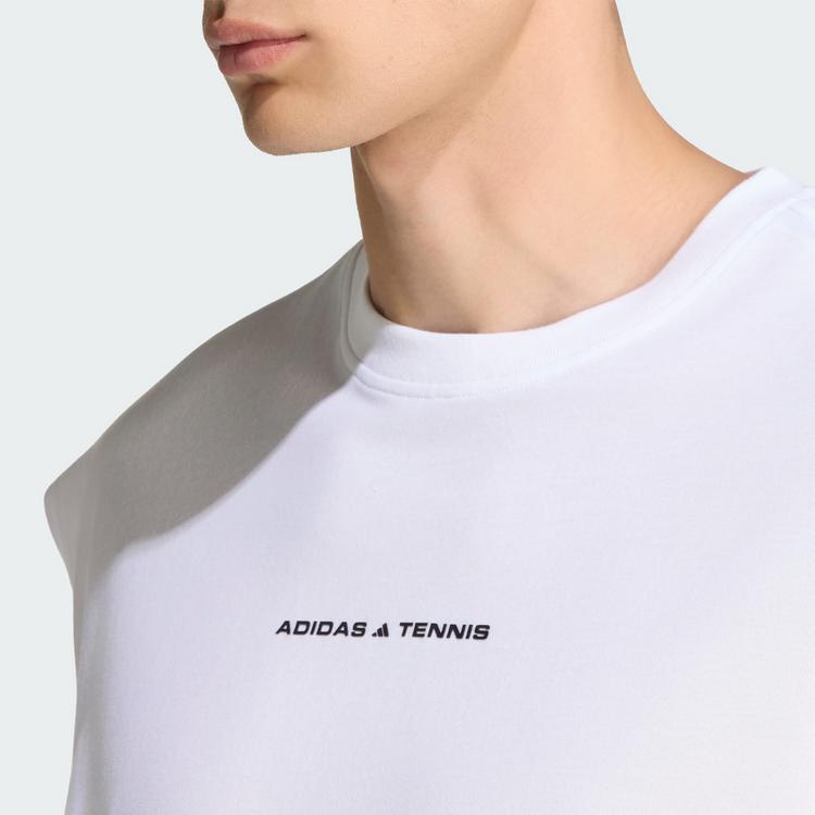 adidas adidas TENNIS CULTURE T-SHIRT, GRAFIK Tanktop Herren - White - 0 | SportScheck