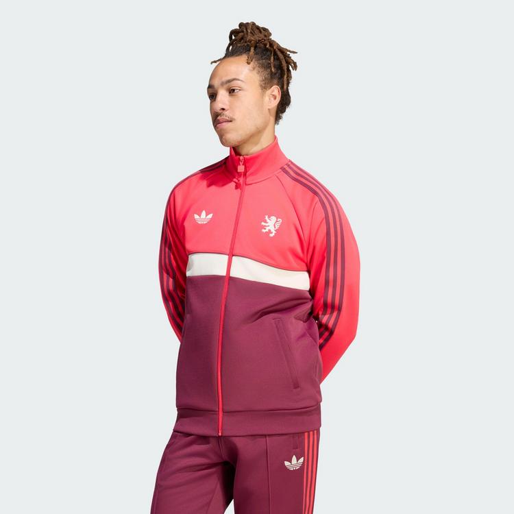 adidas adidas Olympique Lyon Originals Jacke Trainingsjacke Herren - Active Pink / Victory Crimson - 0 | SportScheck