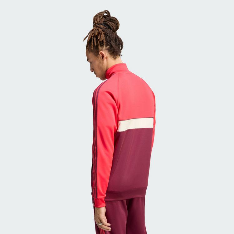 adidas adidas Olympique Lyon Originals Jacke Trainingsjacke Herren - Active Pink / Victory Crimson - 1 | SportScheck