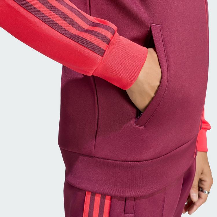 adidas adidas Olympique Lyon Originals Jacke Trainingsjacke Herren - Active Pink / Victory Crimson - 0 | SportScheck