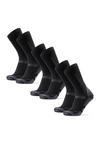 DANISH ENDURANCE Classic Hiking Crew Socken - Black/Grey