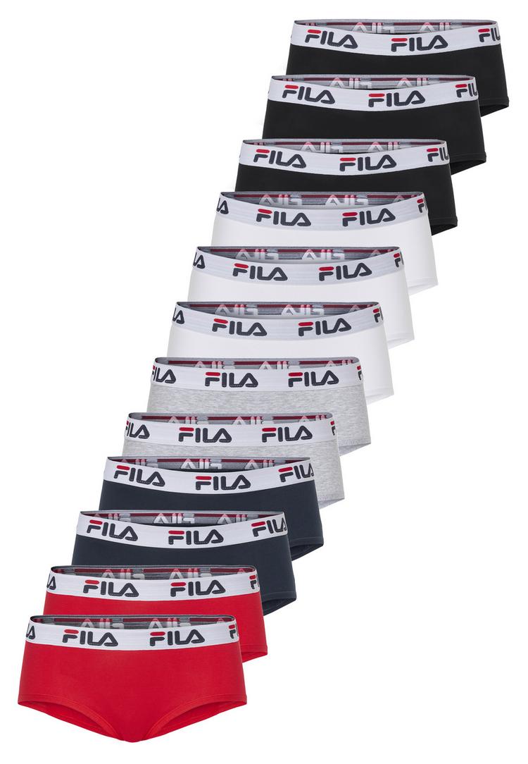 FILA FILA CULOTTE im 12ER-PACK Unterhose Damen - Black-White-Navy-Grey-Red - 0 | SportScheck