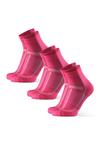 DANISH ENDURANCE Long Distance Quarter Socken - pink