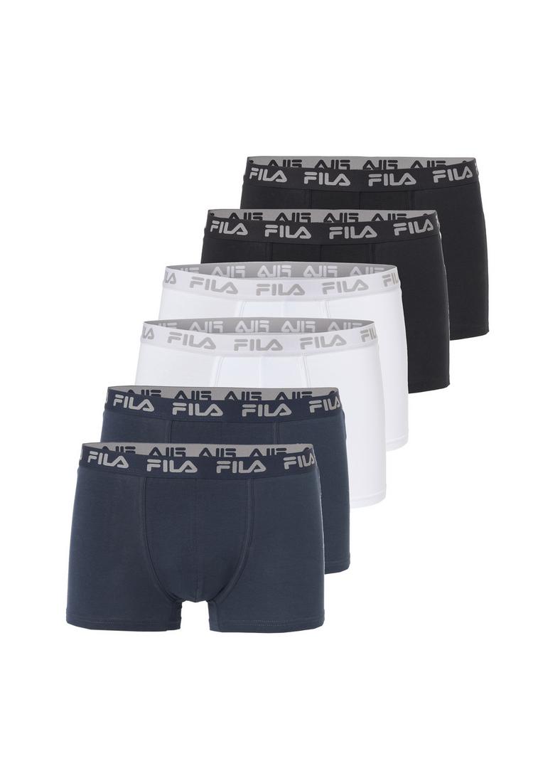 FILA FILA BOXERSHORTS 6ER-PACK Unterhose Herren - Black-White-Navy - 0 | SportScheck