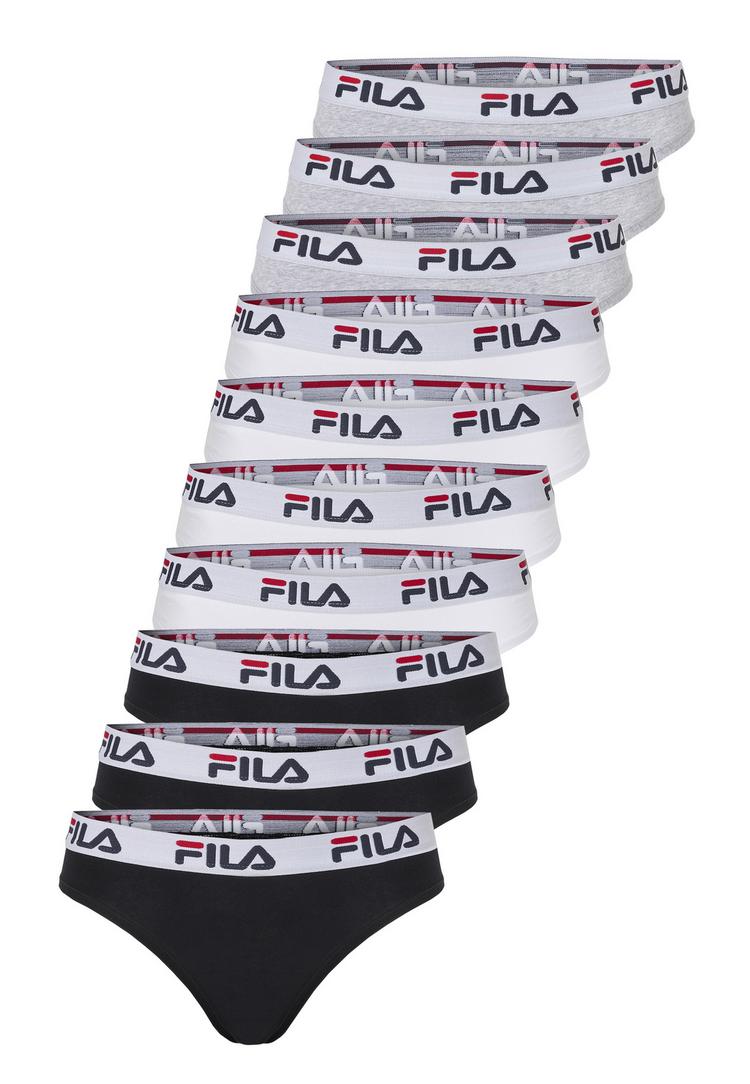 FILA FILA Logo Funktionsunterhose Damen - Black-White-Grey - 0 | SportScheck