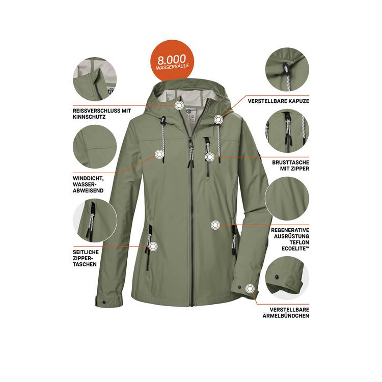 G.I.G.A. DX by killtec G.I.G.A. DX by killtec GS 74 Softshelljacke Damen - Gr&uuml;n2031 - 3 | SportScheck