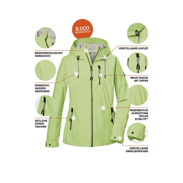 G.I.G.A. DX by killtec G.I.G.A. DX by killtec GS 74 Softshelljacke Damen - Gr&uuml;n2054 - 3 | SportScheck