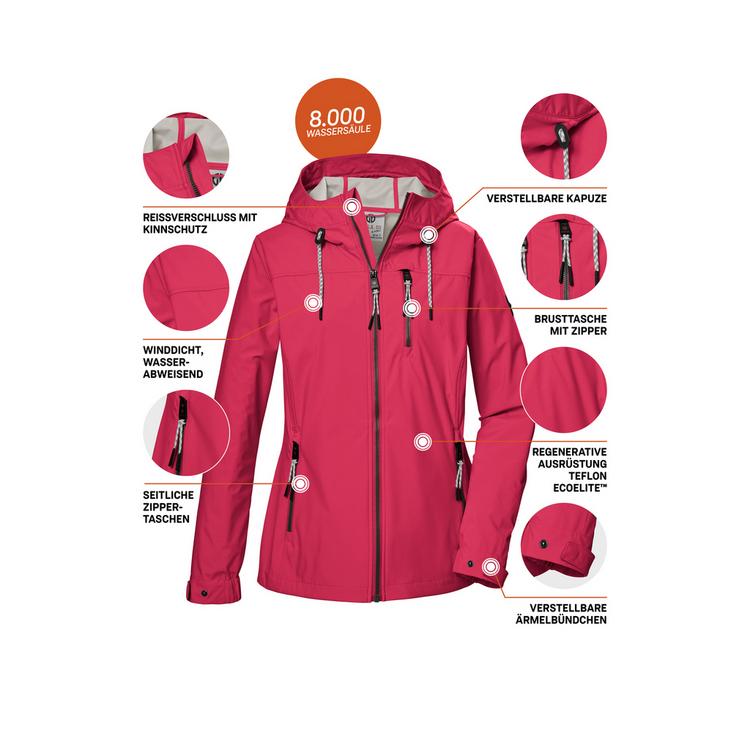 G.I.G.A. DX by killtec G.I.G.A. DX by killtec GS 74 Softshelljacke Damen - Pink4713 - 3 | SportScheck