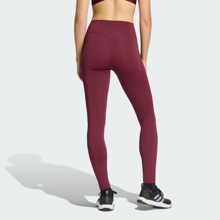 adidas adidas Optime Workout Full Length Leggings Tights Damen - Maroon - 1 | SportScheck