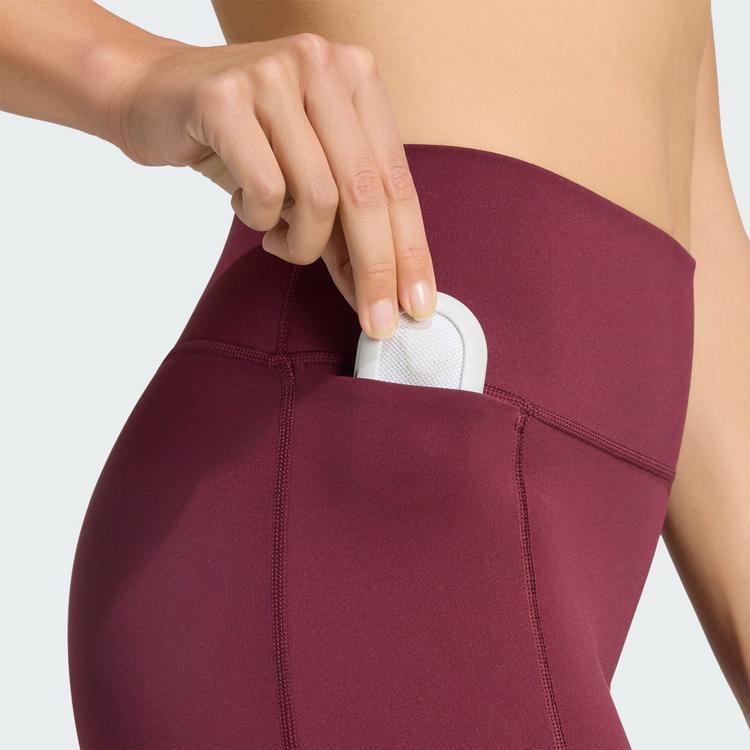 adidas adidas Optime Workout Full Length Leggings Tights Damen - Maroon - 0 | SportScheck