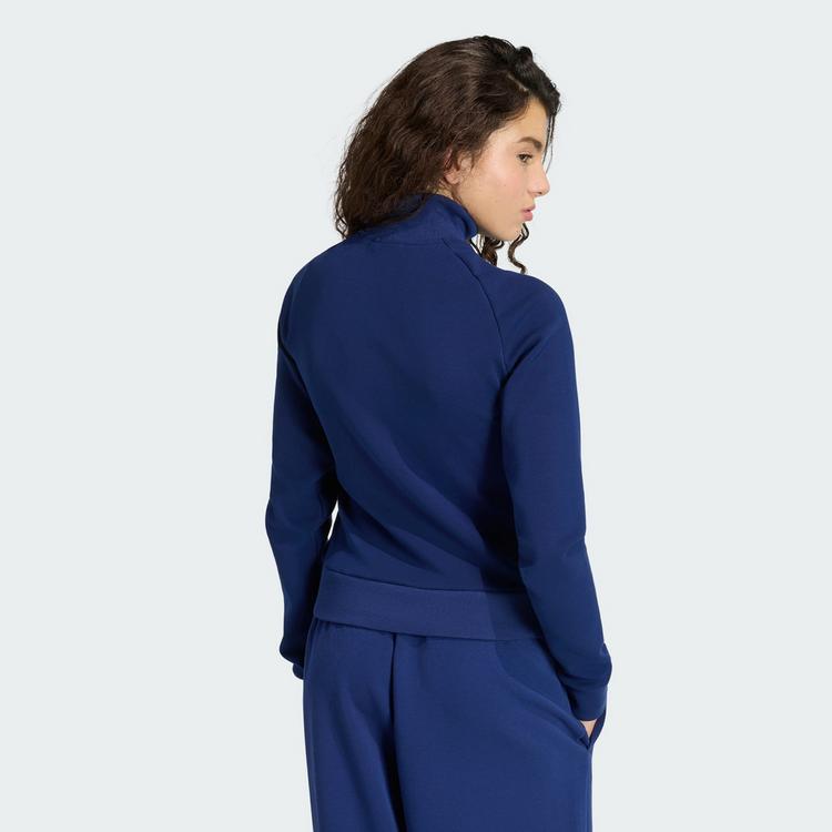 adidas adidas Soft Lux Trainingsjacke, schmal Trainingsanzug Damen - Dark Blue - 1 | SportScheck