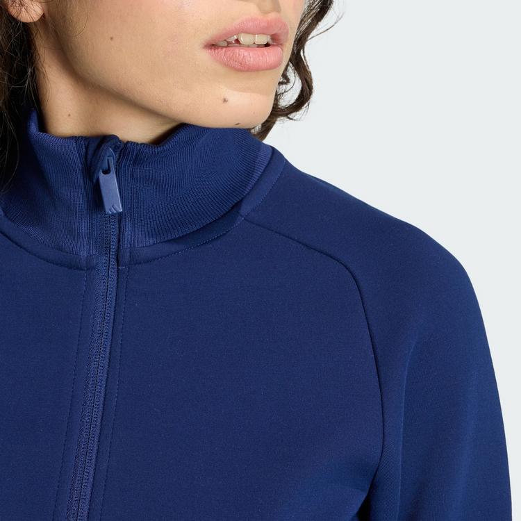 adidas adidas Soft Lux Trainingsjacke, schmal Trainingsanzug Damen - Dark Blue - 0 | SportScheck