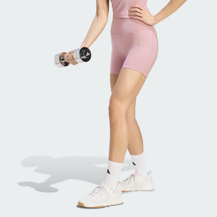 adidas adidas 3-Streifen Studio All Me Booty Tights Damen - Magic Mauve - 0 | SportScheck