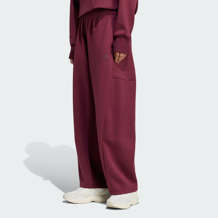 adidas adidas SOFT LUX WINTER STRICKHOSE, BARREL-BEIN Stoffhose Damen - Maroon - 0 | SportScheck