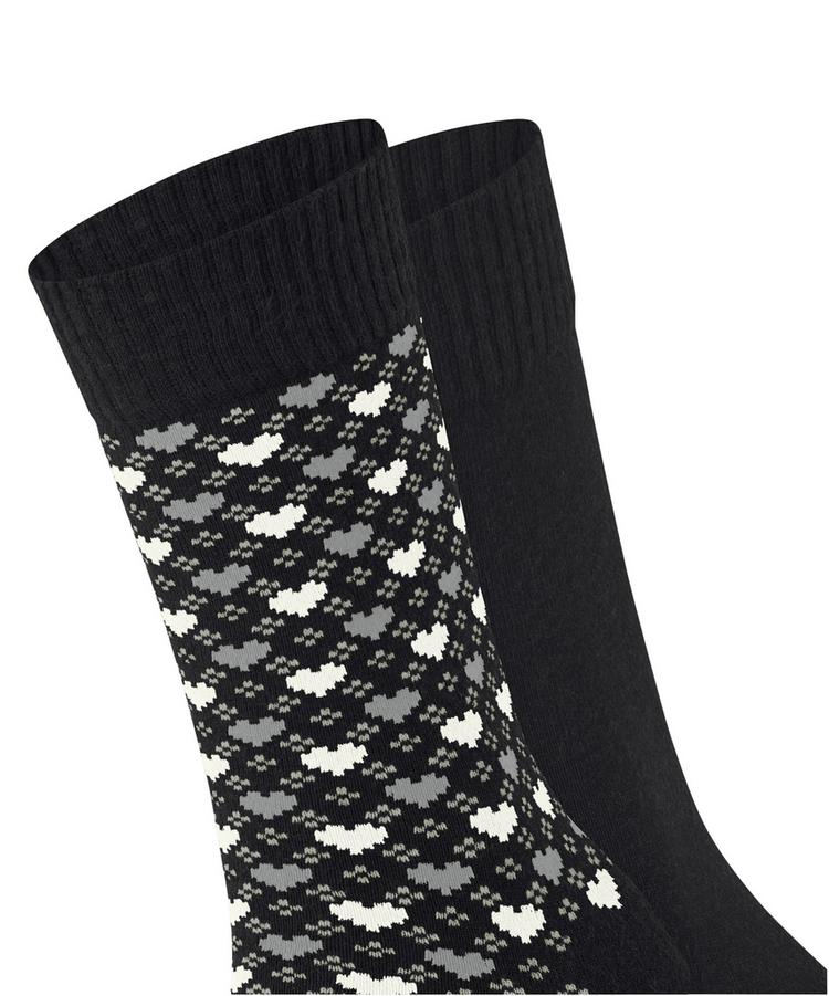 ESPRIT ESPRIT Wool Hearts SO 2P Socken Damen - black (3000) - 1 | SportScheck