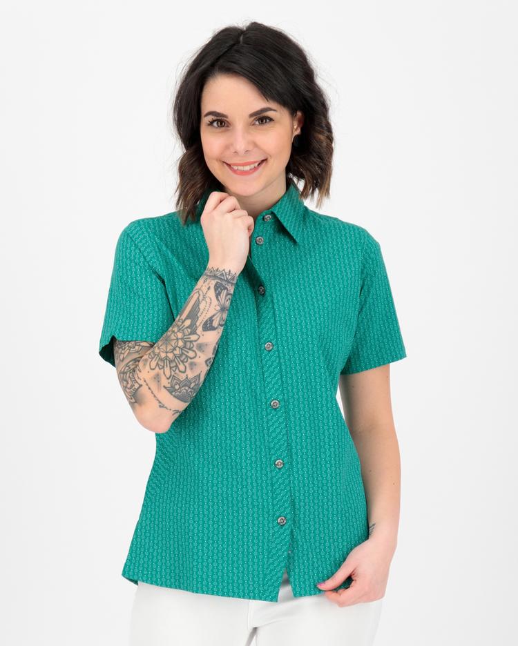 DEPROC active DEPROC active SUDBURY WMN Outdoorhemd Damen - petrol flowers - 0 | SportScheck