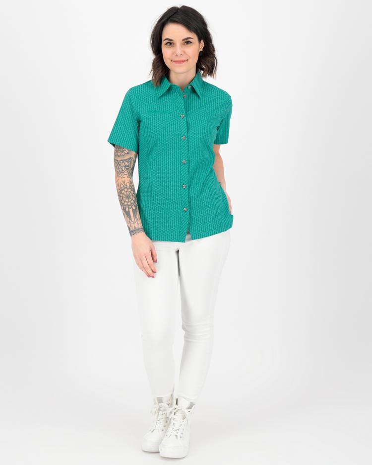 DEPROC active DEPROC active SUDBURY WMN Outdoorhemd Damen - petrol flowers - 1 | SportScheck