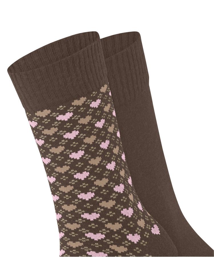 ESPRIT ESPRIT Wool Hearts SO 2P Socken Damen - chocolate (5004) - 1 | SportScheck