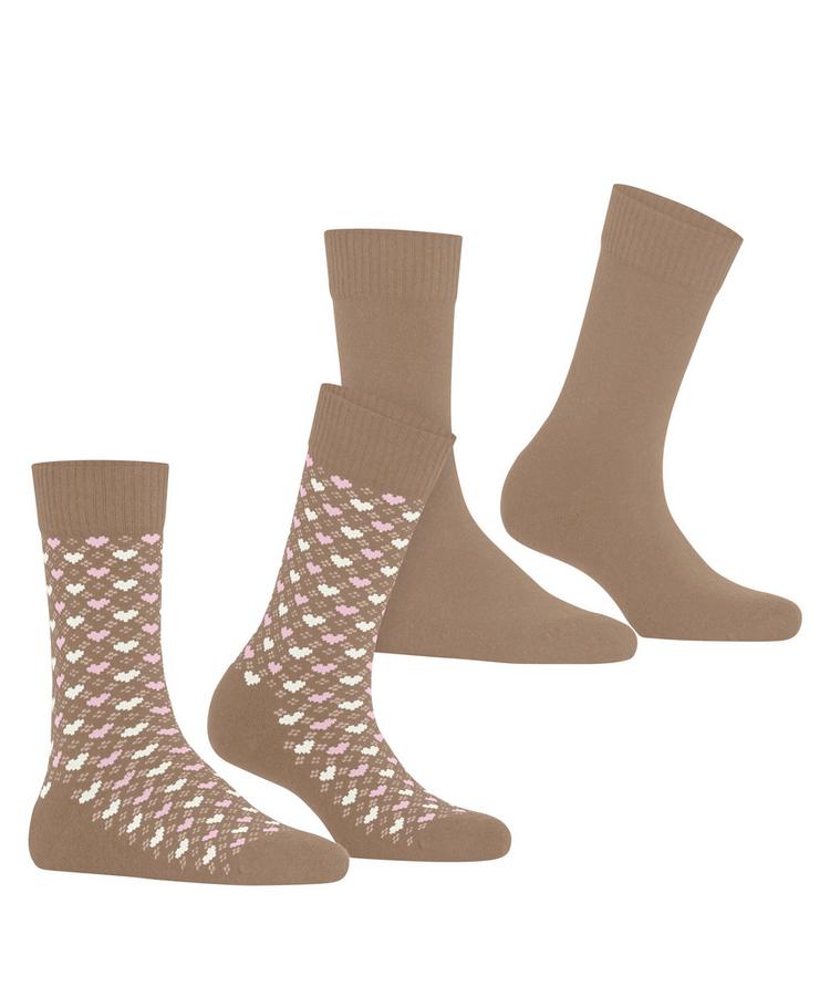 ESPRIT ESPRIT Wool Hearts SO 2P Socken Damen - camel (5038) - 0 | SportScheck