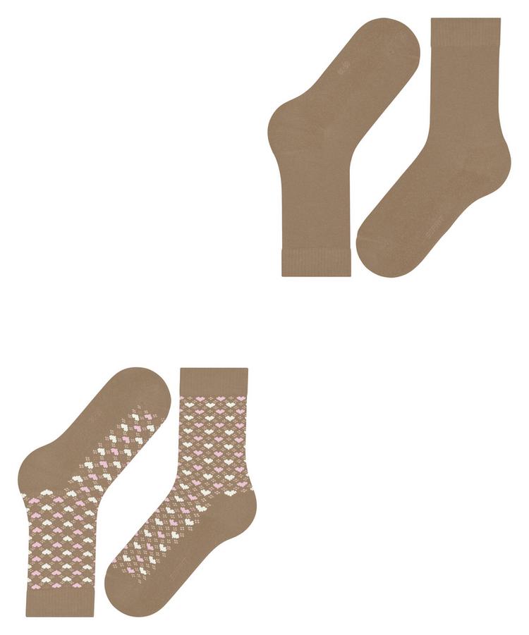 ESPRIT ESPRIT Wool Hearts SO 2P Socken Damen - camel (5038) - 2 | SportScheck