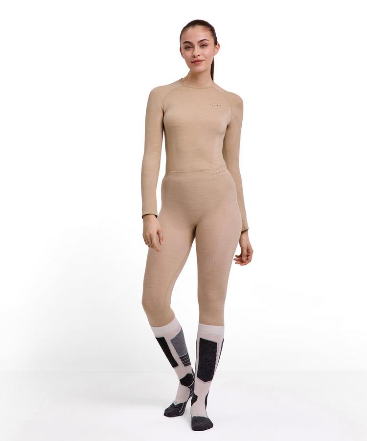 Falke Falke Wool-tech Long Tights Leggings Damen - straw (4700) - 1 | SportScheck