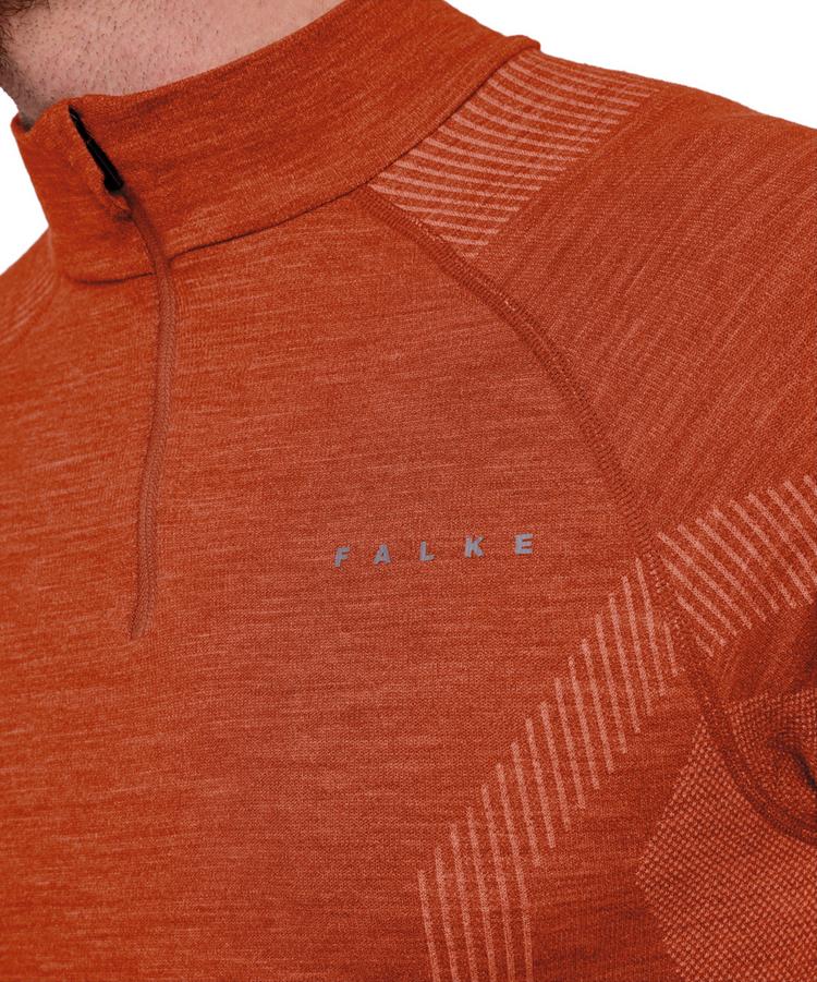 Falke Falke Wool-tech Longsleeve Zip Funktionsshirt Herren - chilly (8821) - 4 | SportScheck