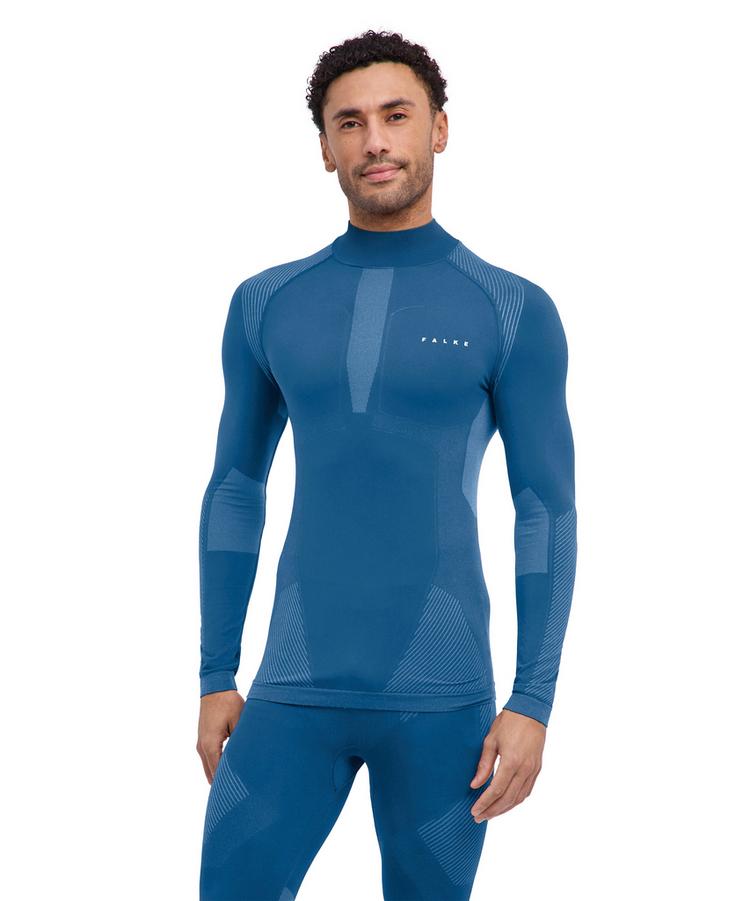 Falke Falke Warm Series  Longsleeve Shirt Turtleneck Funktionsshirt Herren - blue steel (6958) - 0 | SportScheck