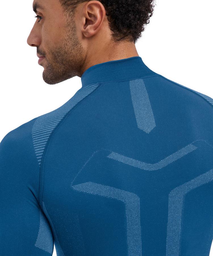 Falke Falke Warm Series  Longsleeve Shirt Turtleneck Funktionsshirt Herren - blue steel (6958) - 1 | SportScheck