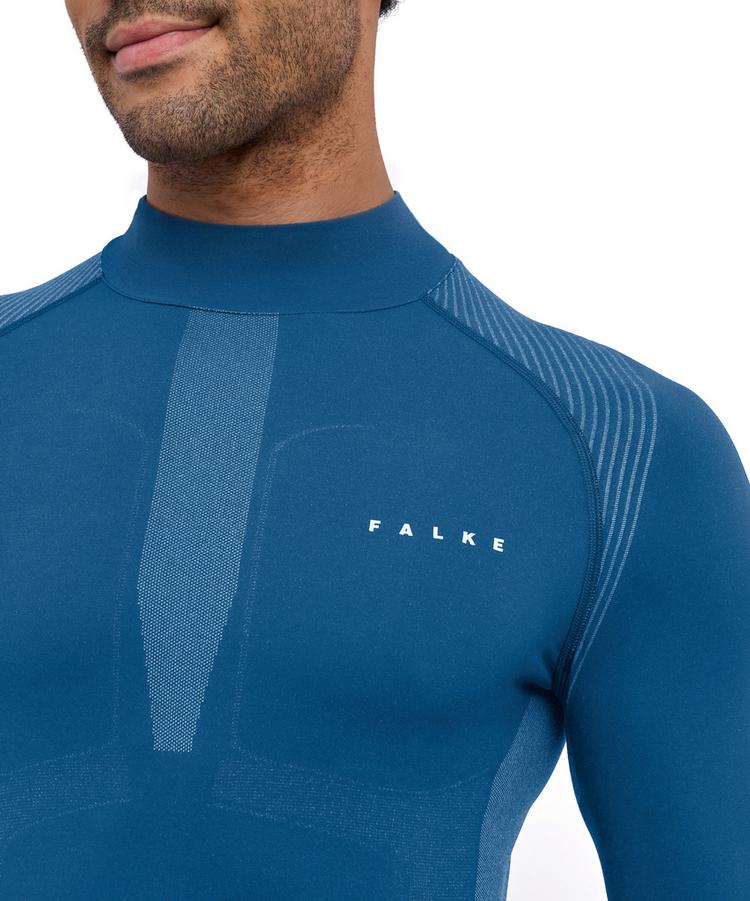 Falke Falke Warm Series  Longsleeve Shirt Turtleneck Funktionsshirt Herren - blue steel (6958) - 2 | SportScheck