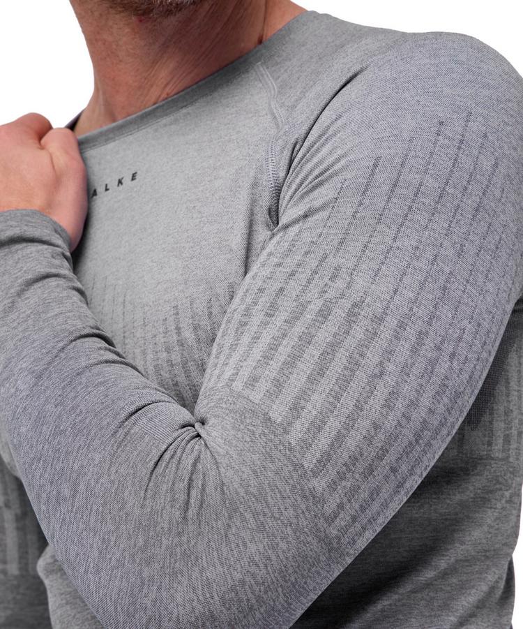 Falke Falke W Longsleeved Shirt Trend m Funktionsshirt Herren - dark grey -heather (3278) - 3 | SportScheck