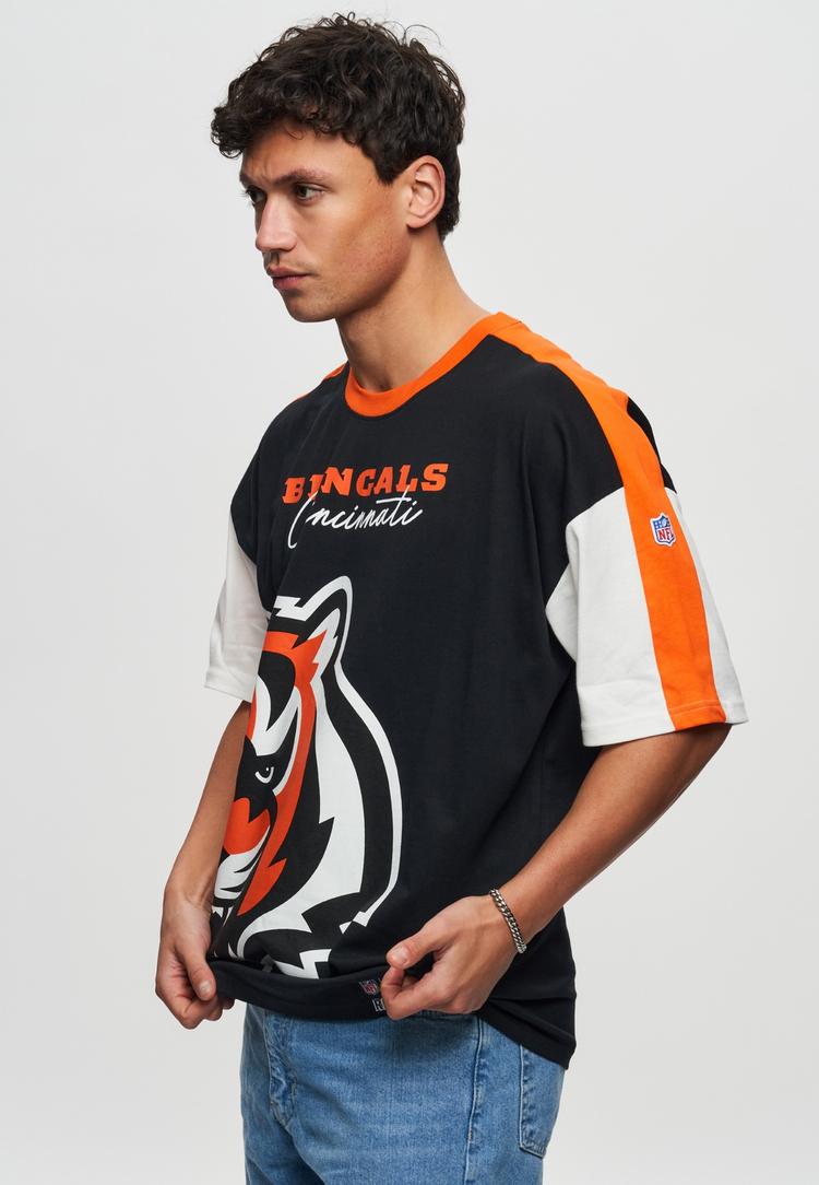 Re:Covered Re:Covered NFL Bengals Cincinnati Printshirt Herren - Black - 1 | SportScheck