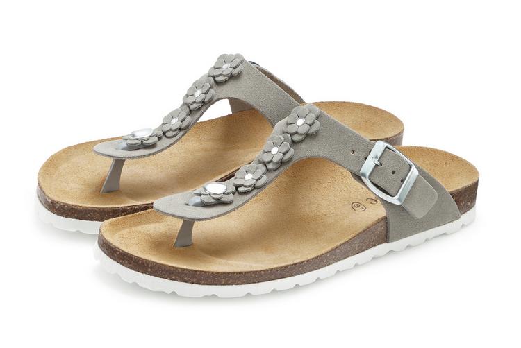 Vivance Vivance Pantolette Sandalen Damen - hellgrau - 0 | SportScheck