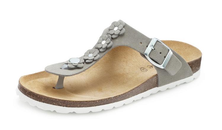 Vivance Vivance Pantolette Sandalen Damen - hellgrau - 0 | SportScheck