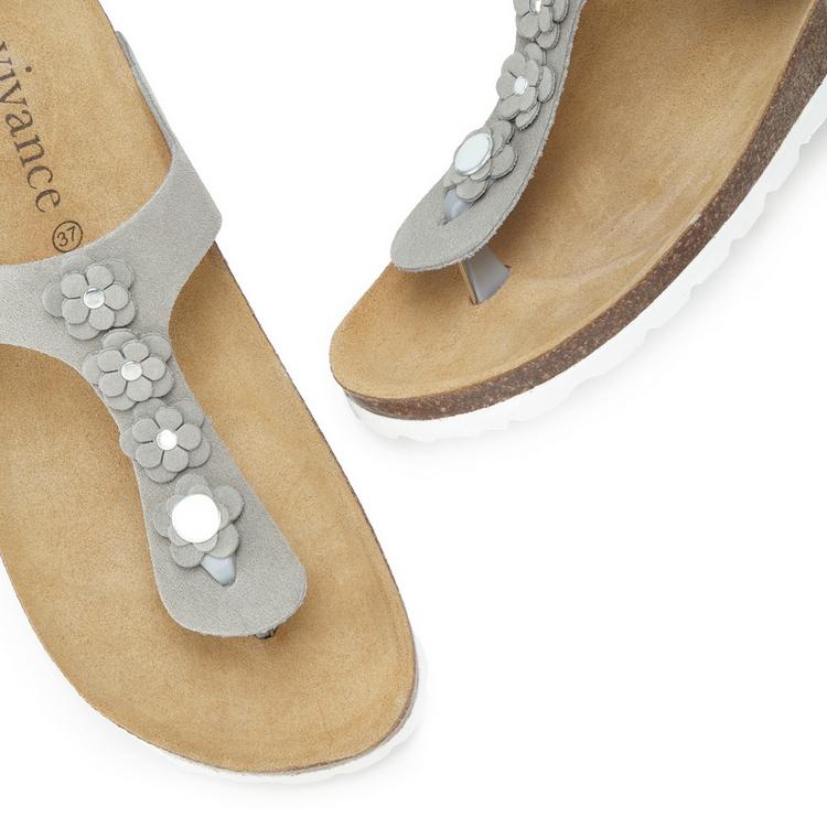 Vivance Vivance Pantolette Sandalen Damen - hellgrau - 1 | SportScheck