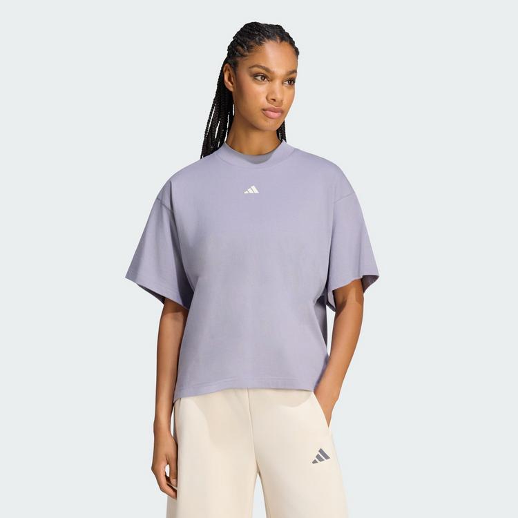 adidas adidas 3 STRIPES STUDIO BOYFRIEND T-SHIRT T-Shirt Damen - Slate - 0 | SportScheck