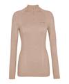 Falke Wool-tech Longsleeve Zip Funktionsshirt Damen - straw (4700)