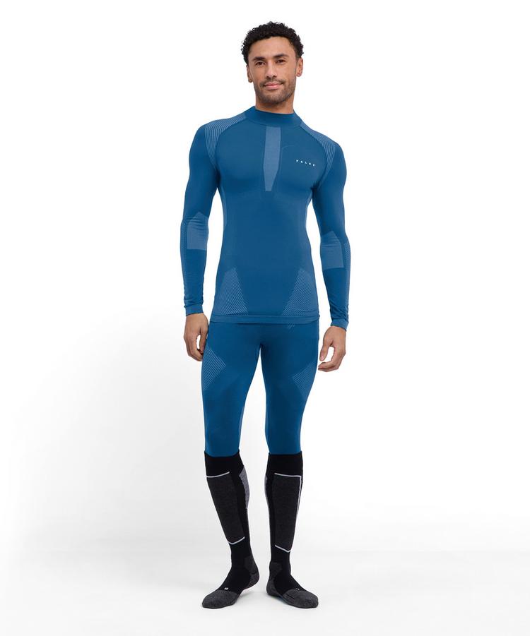 Falke Falke Warm Series  Longsleeve Shirt Turtleneck Funktionsshirt Herren - blue steel (6958) - 1 | SportScheck