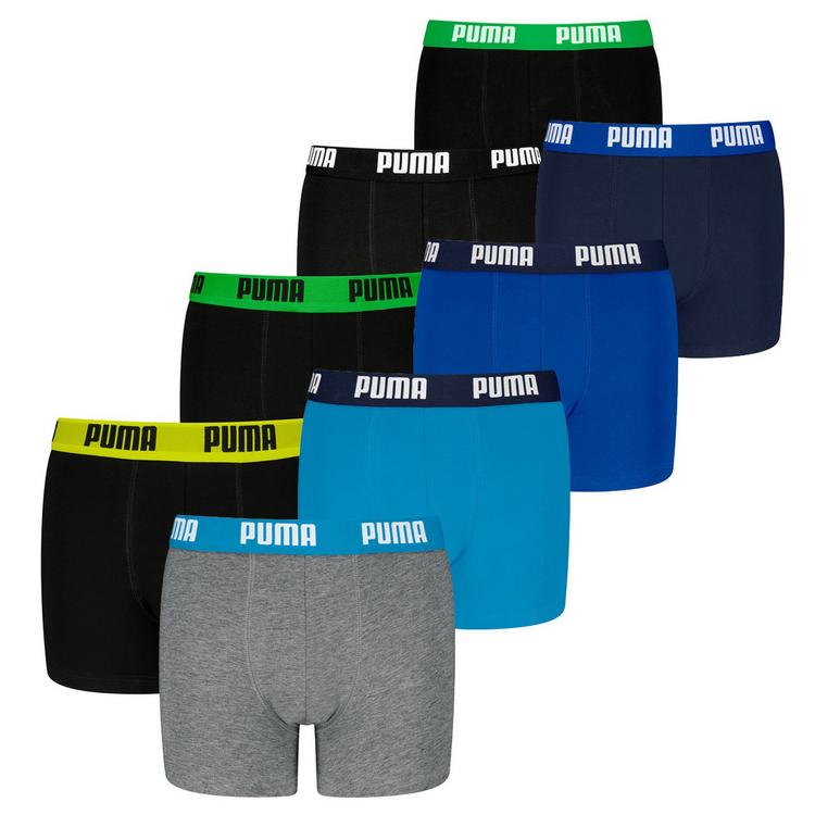 PUMA PUMA Boxershort Unterhose Jungen - Schwarz/Gr&uuml;n/Blau/Grau - 0 | SportScheck