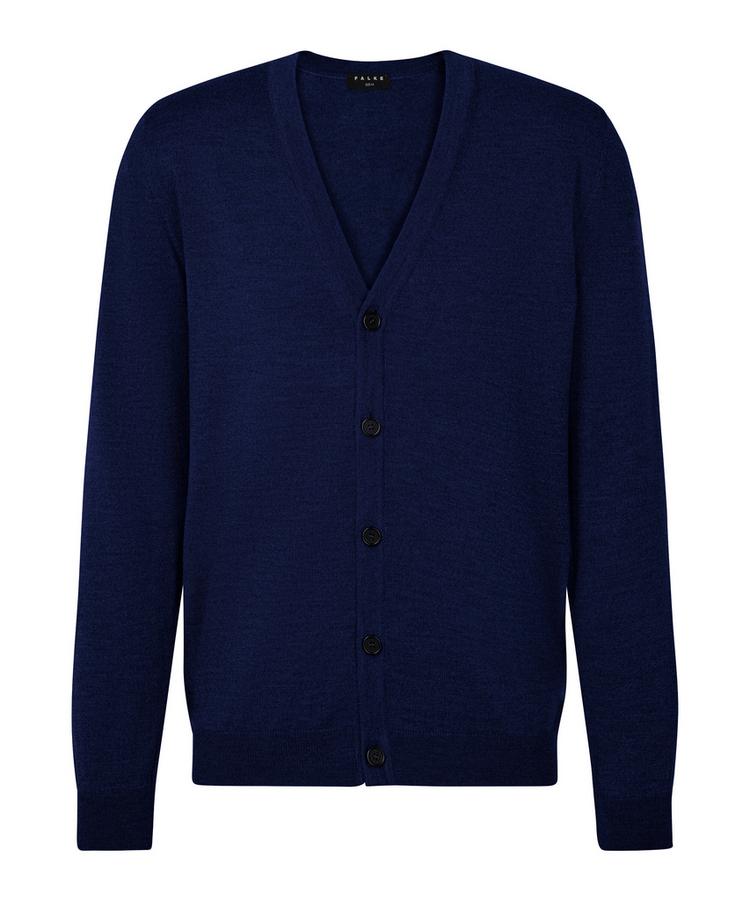 Falke Falke Merino X-Fine Cardigan Strickpullover Herren - space blue (6116) - 0 | SportScheck