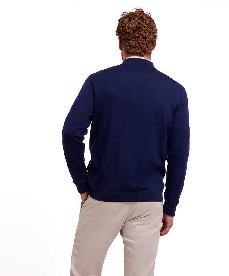 Falke Falke Merino X-Fine Half-Zip Strickpullover Herren - space blue (6116) - 0 | SportScheck