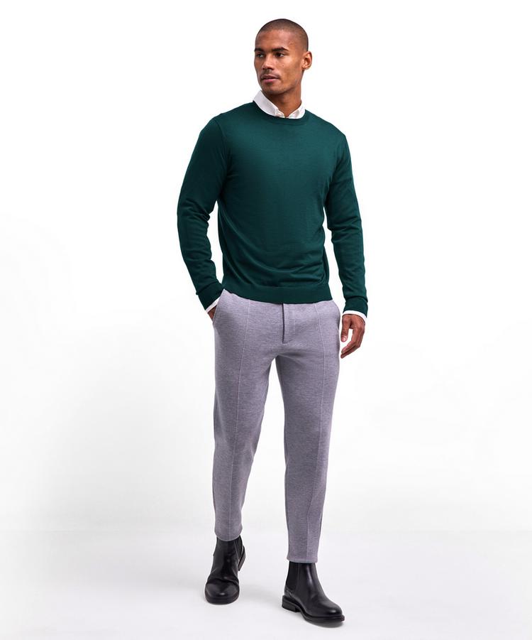 Falke Falke Merino Ultrafine Crew Neck Strickpullover Herren - forest (7450) - 1 | SportScheck