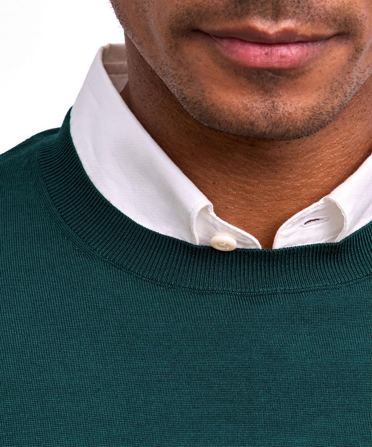 Falke Falke Merino Ultrafine Crew Neck Strickpullover Herren - forest (7450) - 3 | SportScheck