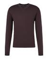 Falke Merino Ultrafine V-Neck Strickpullover Herren - dark choco (5162)